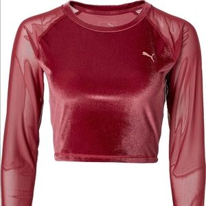 Puma Women’s Explosive velvet Crop Top